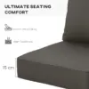 Best Outdoor Seat and Back Cushion Set Patio Deep Seating Chair Replacement Cushion - Image 5