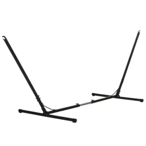 Best 3.13.8m Adjustable Universal Hammock Stand Metal Frame Garden Camping Picnic Outdoor Patio Replacement Stand Only