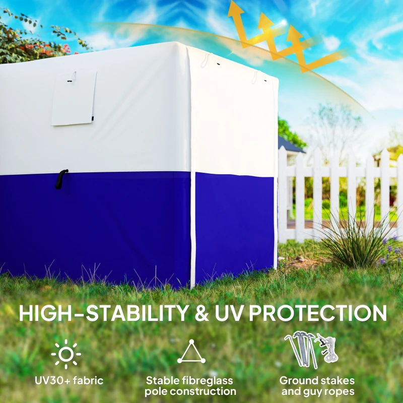 Best 2 x 2m Pop-Up Gazebo, with Accessories - Dark Blue - Image 6