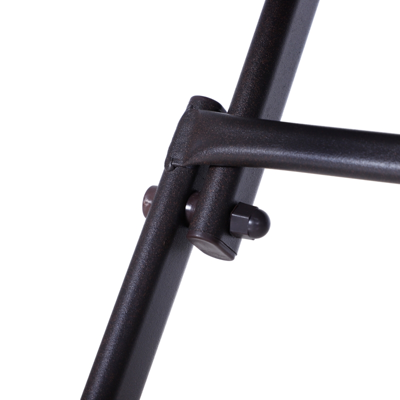 Best 2-Seater Rattan Bistro Set: 1 x table, 2 x chairs-Brown - Image 9