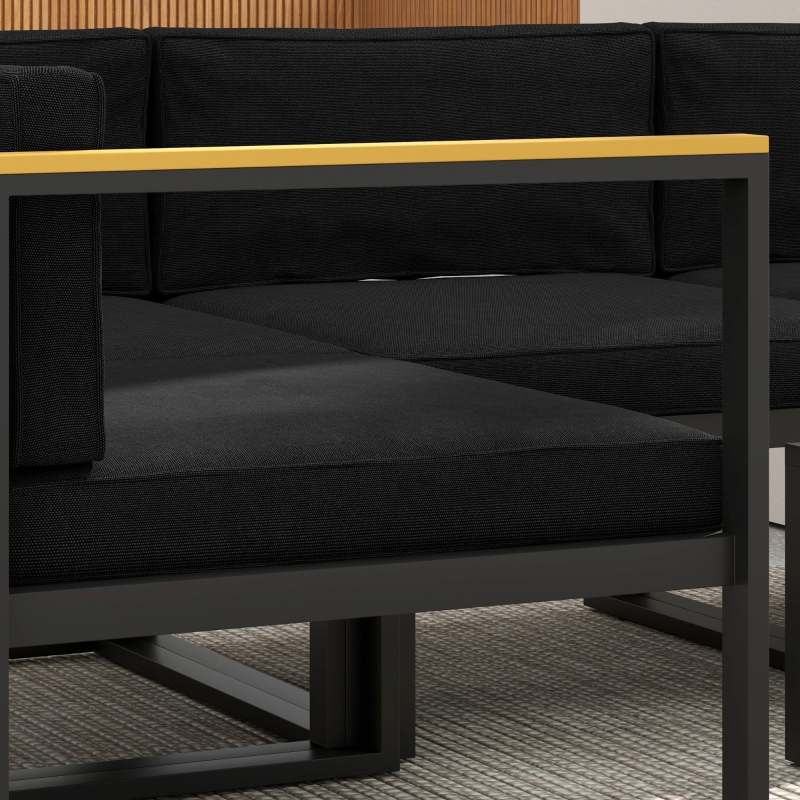 Best Set of 14 Dining Set Cushions - Black - Image 9