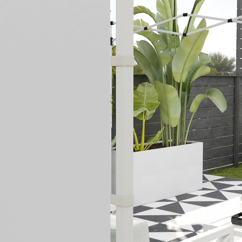 Best Gazebo Side Panels, 2 Pack Sides Replacement, for 3x3(m) or 3x6m Pop Up Gazebo, with Windows and Doors, White - Image 9