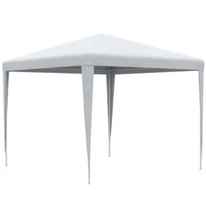 Best 2.7m x 2.7m Garden Gazebo Marquee Party Tent Wedding Canopy Outdoor(White)