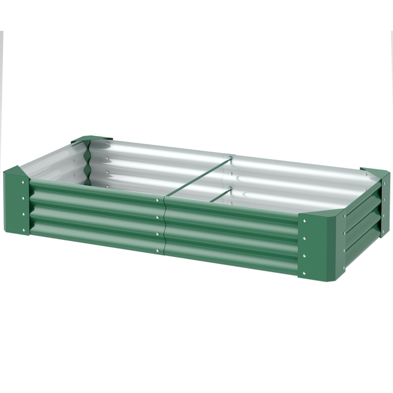 Best 180 x 90cm Galvanised Steel Open Planter - Green - Image 11