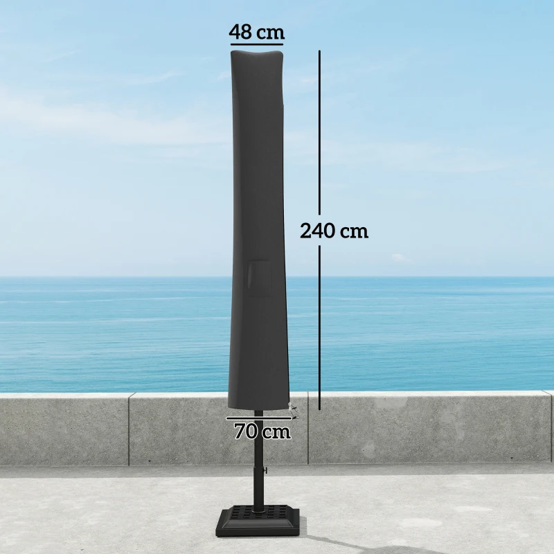 Best Parasol Umbrella Cover - Grey - Image 3