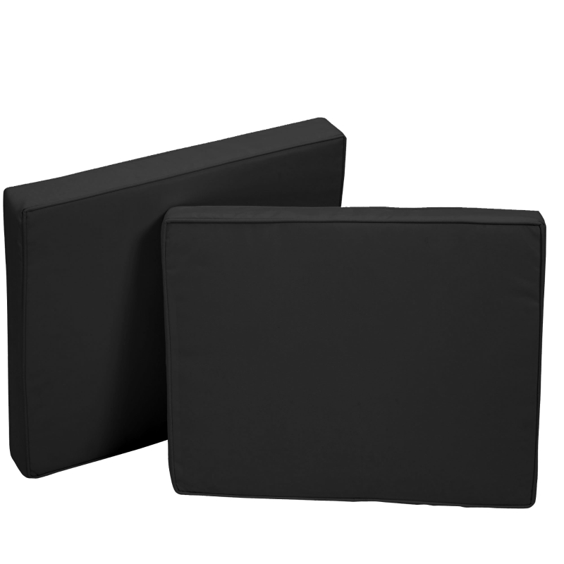 Best 2 Piece Garden Chair Cushions with 1 Seat Cushion 1 Back Pad for Rattan Sofa Chair, Outdoor Seat Pads for Indoor and Outdoor Use, Black - Image 11