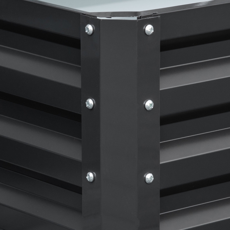 Best Raised Beds for Garden, Galvanized Outdoor Planters, for Herbs and Vegetables, Use for Patio, Backyard, Balcony, Grey - Image 11