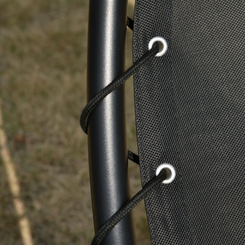 Best Patio Rocking Chaise Lounge Rocking Bed with Canopy Cushion Headrest Pillow - Image 9