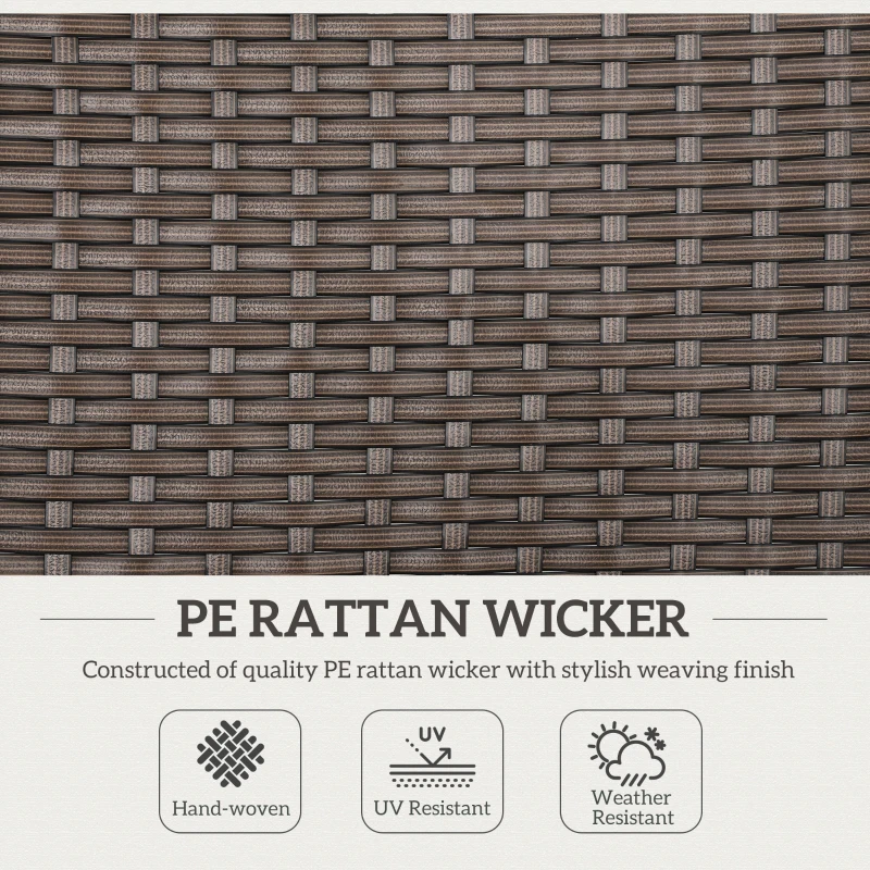 Best 2 Pieces Outdoor Foldable Dining Chair with Armrests, High Backrest, for Garden, Camping, Balcony, Brown - Image 5