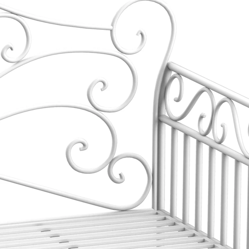 Best Heavy-Duty Garden Bench-White - Image 7