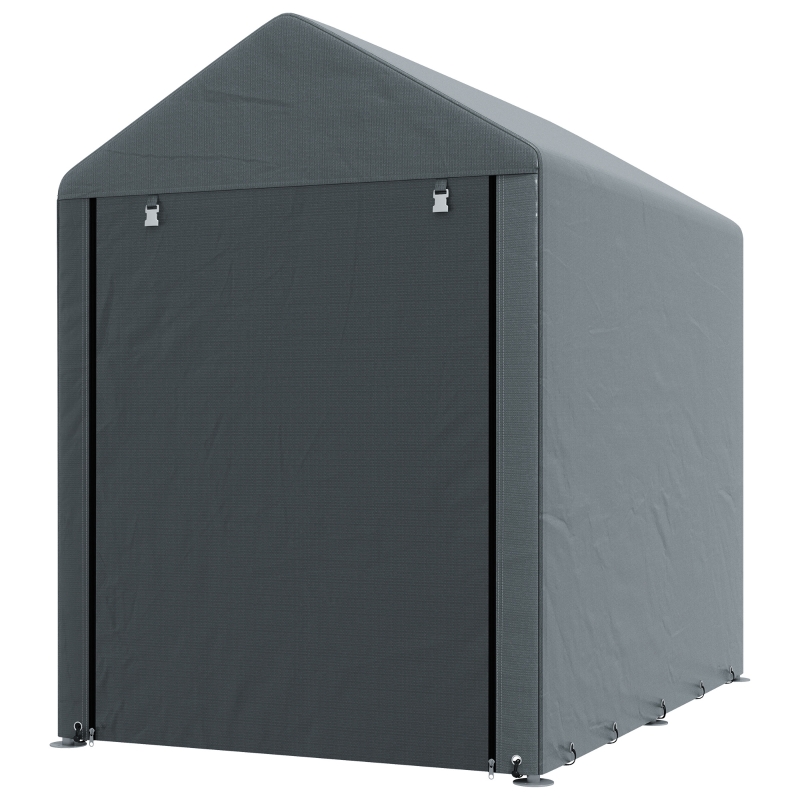 Best 179 x 120cm Temporary Garden Shed, with Accessories - Dark Grey - Image 11