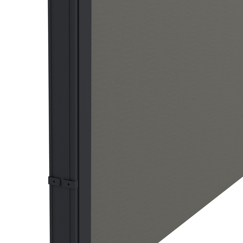 Best Retractable Side Awning, Outdoor Privacy Screen for Garden, Hot Tub, Balcony, Terrace, Pool, 400 x 180cm, Dark Grey - Image 8