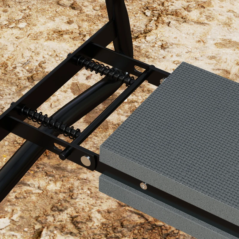 Best 2 In 1 Garden Kneeler Seat Kneeling Pad Support Bench Foldable Knee Protector, Grey - Image 8