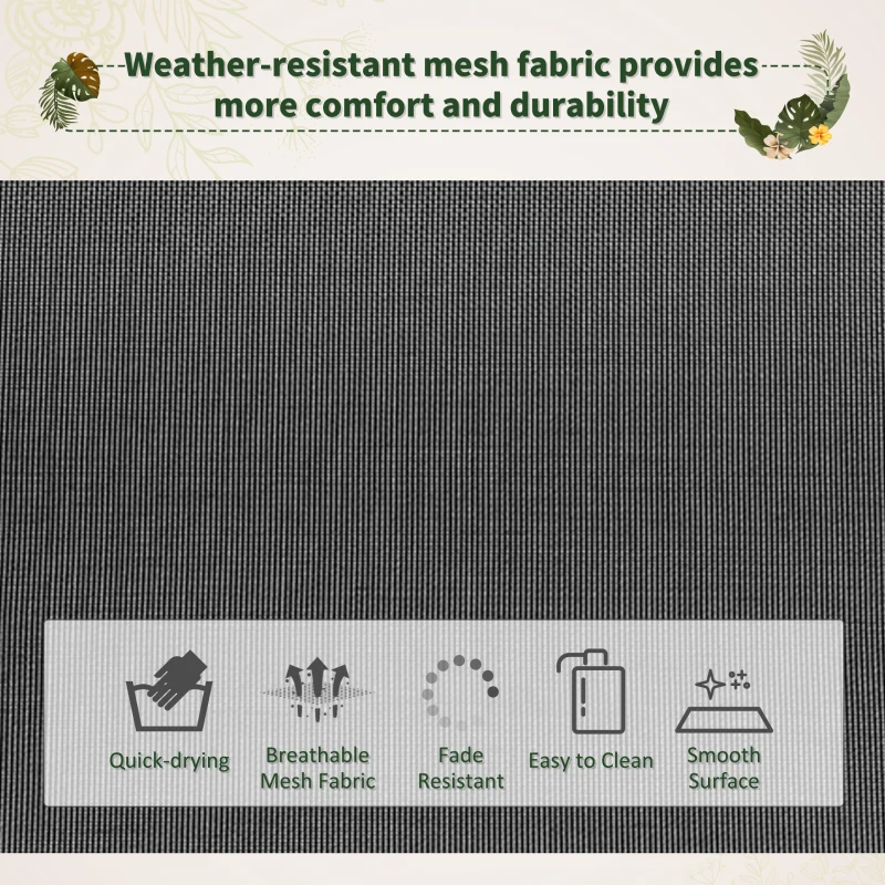 Best Garden Rocking Chair with 5-Level Adjustable Backrest, Rocking Sun Lounger with Removeable Headrest Pillow, Footrest, Armrest and Safety Stopper, Black - Image 6