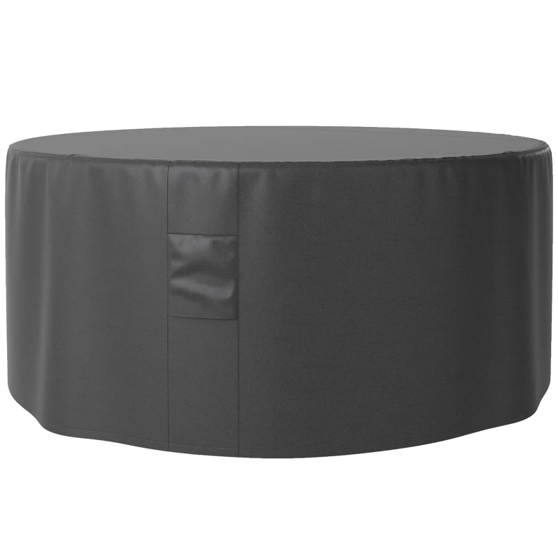 Best Garden Patio Large Furniture Set Round Cover 600D Oxford Waterproof, Ф193 x 80H cm, Black