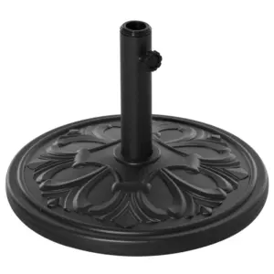 Best 13kg Round Parasol Base Sun Umbrella Weight Stand Holder Patio Outdoor Garden, Black