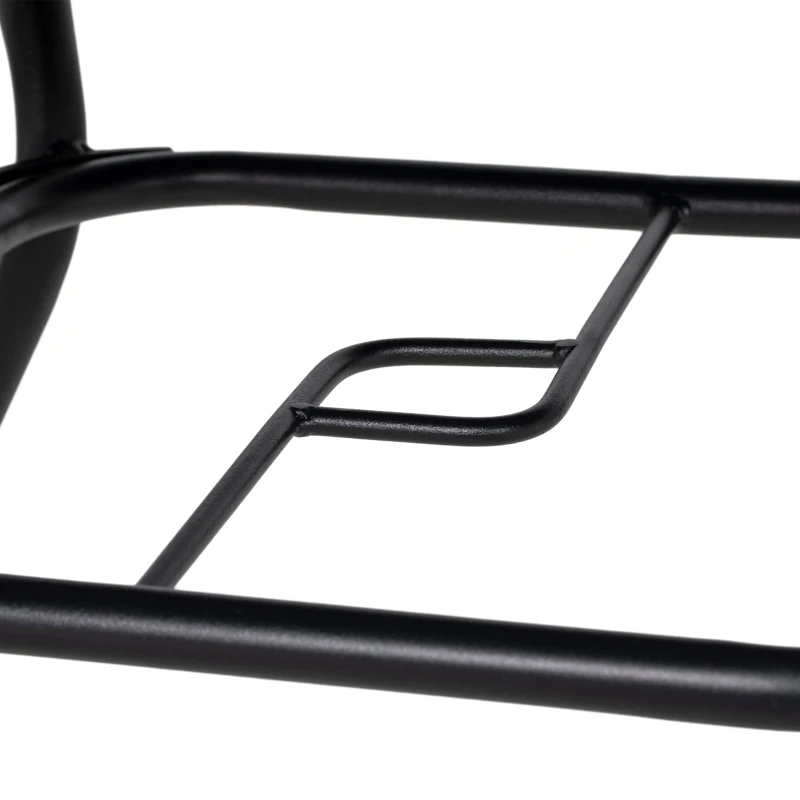 Best Square Outdoor Table, Patio Bistro Coffee Table with Faux-marbled Top and 42mm Umbrella Hole for Garden - Image 8