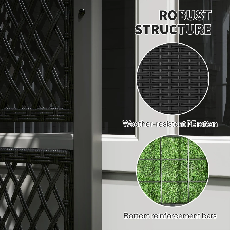 Best Garden Planter Box with Trellis, Liner for Climbing Plants, Vegetables, Flowers, 90 x 35 x 148 cm, Charcoal Grey - Image 4