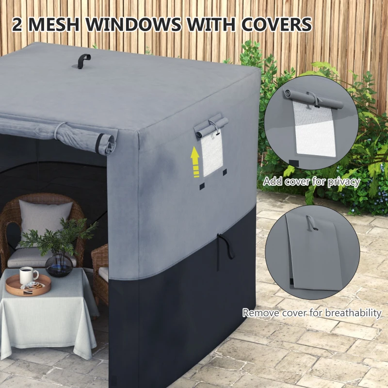 Best 2 x 2m Pop-Up Gazebo, with Accessories - Black - Image 5