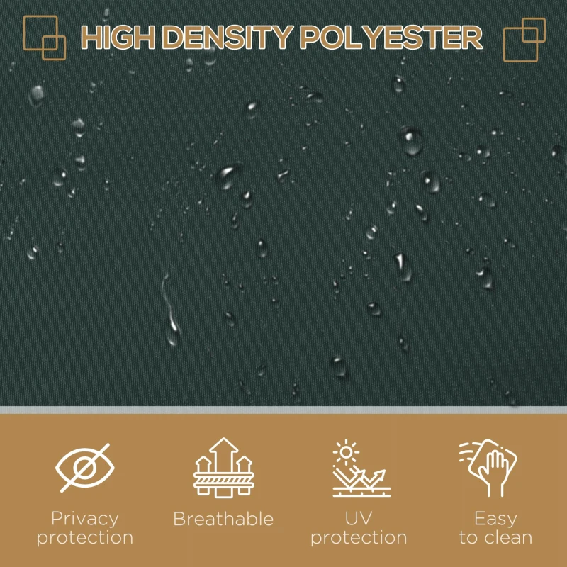 Best 3x2m Retractable Sun Side Awning Screen Fence Patio Garden Wall Balcony Screening Panel Outdoor Blind Privacy Divider, Grey - Image 5