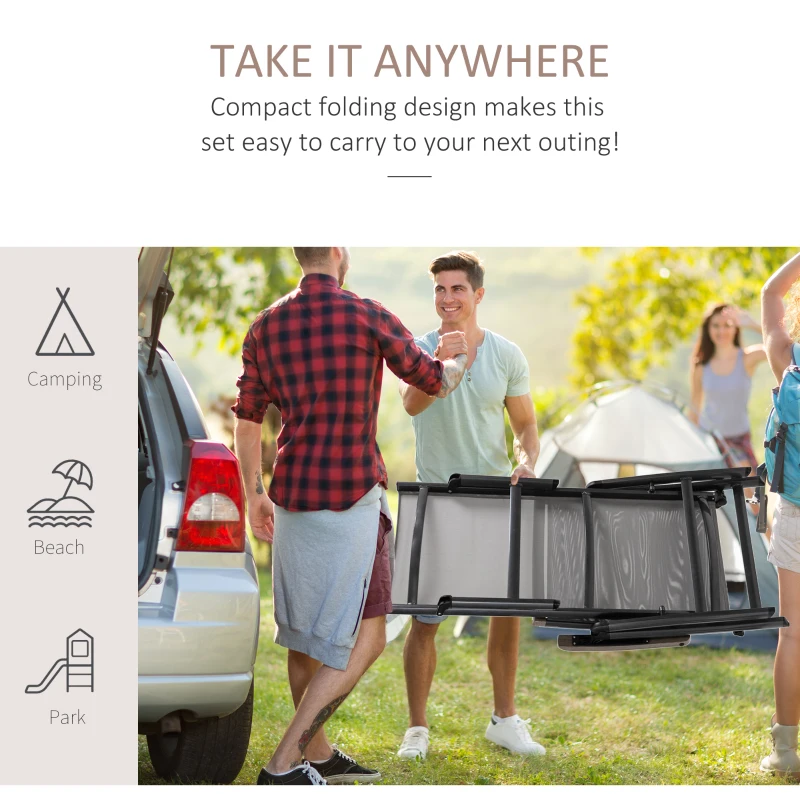 Best Outdoor Folding Sun Lounger, 5-Position Adjustable Chaise Lounge Chair with Aluminium Frame for Patio, Pool and Garden, Brown - Image 6