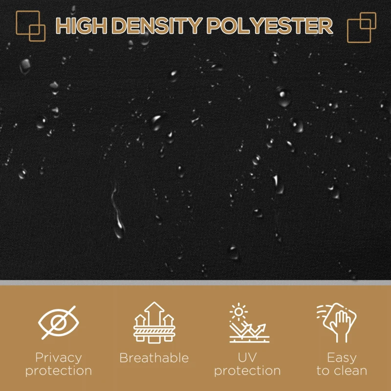 Best Retractable Sun Side Awning Screen Fence Patio Garden Wall Balcony Screening Panel Outdoor Blind Privacy Divider (3x2M, Black) - Image 6