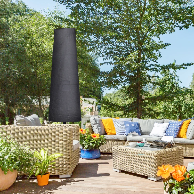 Best Garden Parasol Cover Waterproof Outdoor Cantilever Banana Umbrella Protector 300D Oxford Fabric 240 x 48/70 cm for 3 m Cantilever Parasol - Image 2