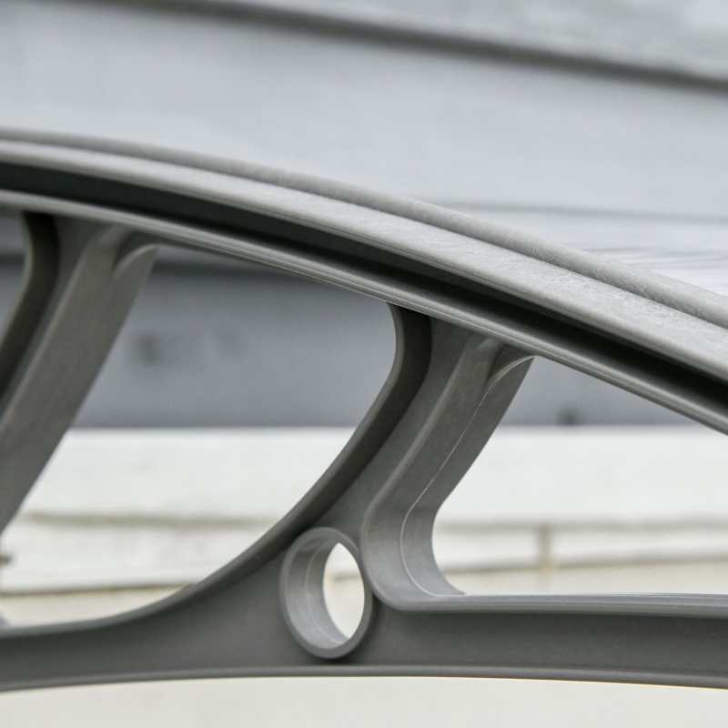 Best Door Canopy Awning Outdoor Window Rain Shelter Cover for Front/Back Door Porch Clear 100 x 75cm - Image 9