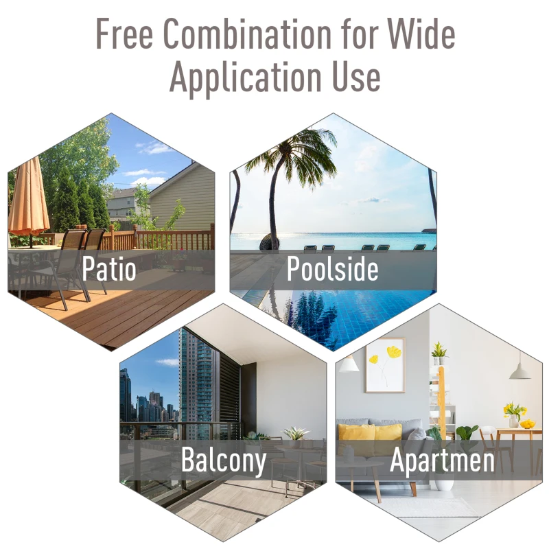 Best Set of 2 Folding Garden Chairs, Metal Frame Garden Chairs Outdoor Patio Park Dining Seat with Breathable Mesh Seat, Grey - Image 6