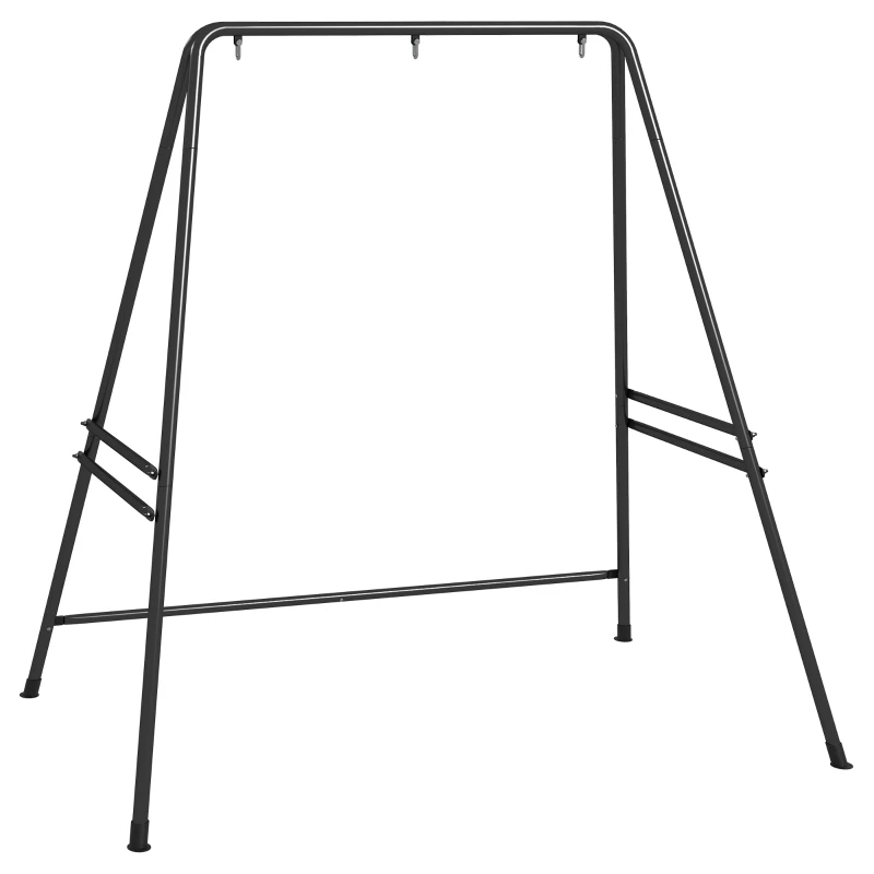 Best Hammock Chair Stand, Hanging Heavy Duty Metal Frame Hammock Stand for Hanging Hammock Air Porch Swing Chair, Egg Chair, Black