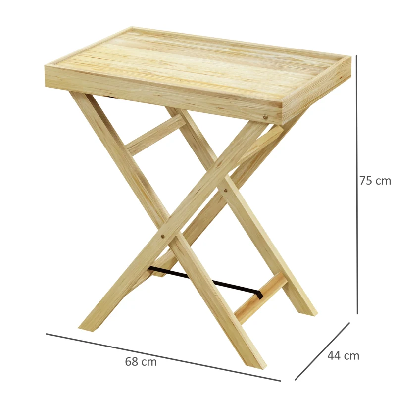 Best 44 x 68cm Wooden Garden Table - Image 3