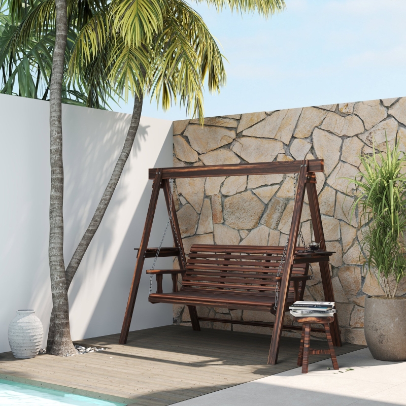 Best Three-Seater Wooden Swing Bench - Image 10