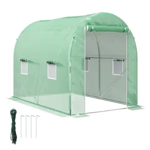 Best 300 x 195cm Walk-In Tunnel Greenhouse - Green
