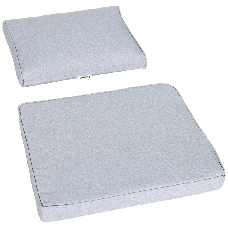 Best 4pcs Garden Sofa Set 2 Single Armchair, 1 Bench & 1 Coffee Table Set Aluminum Frame Patio Furniture with Cushions, Black - Image 7