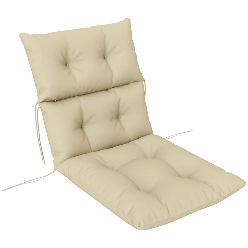 Best 115 x 56cm Rocking Chair Padded Seat Cushion - Beige