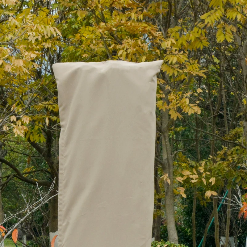 Best Outdoor Cantilever Umbrella Cover with Rod, Zipper, Khaki - Image 6