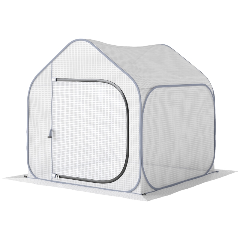 Best 150 x 148cm Pop-Up Greenhouse - White - Image 11
