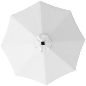 Best 3 m Replacement Parasol Canopy with Top Vent, UPF 50+ Garden Parasol Replacement Canopy, 8 Rib Parasol Cover Replacement Fits Various Frames, Cream