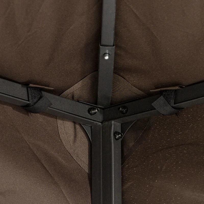 Best 3x4m Gazebo Canopy Replacement Cover, 2 Tier Top Roof UV Cover Garden Patio Outdoor Sun Awning Shelters, Brown (TOP COVER ONLY) - Image 8