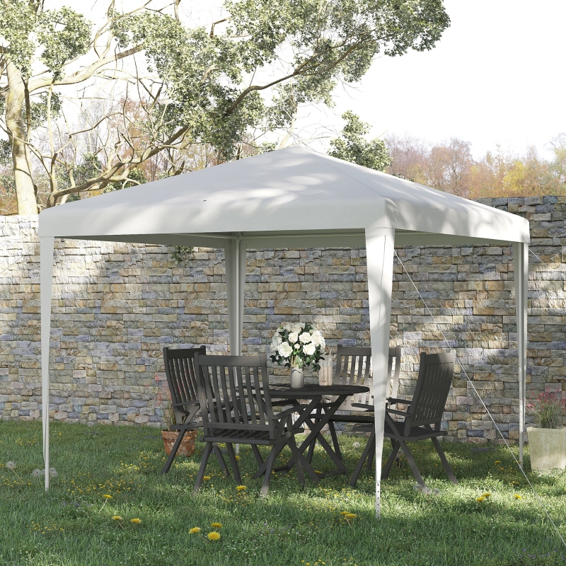 Best 2.7m x 2.7m Garden Gazebo Marquee Party Tent Wedding Canopy Outdoor(White) - Image 10