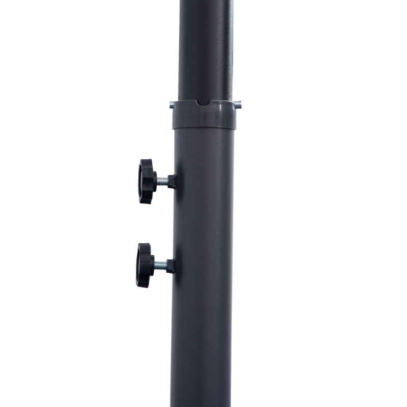 Best 3(m) Cantilever Umbrella 18 Ribs & Vents Adjustable Angle for Patio Green - Image 7