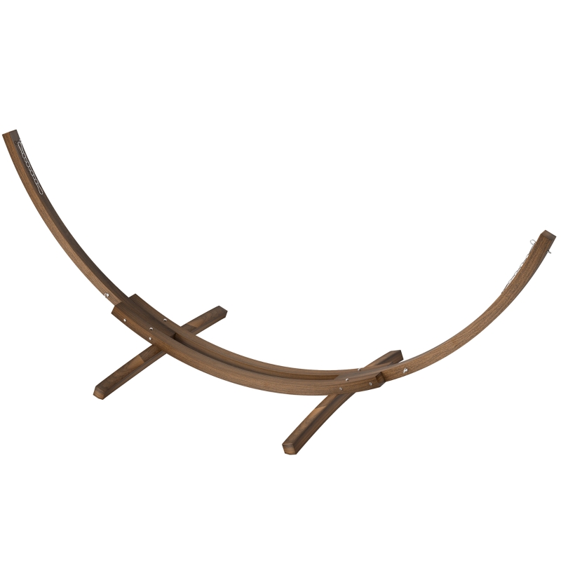 Best 3.25m Wooden Hammock Stand Universal Fit Garden Picnic Camp Accessories, Brown - Image 11