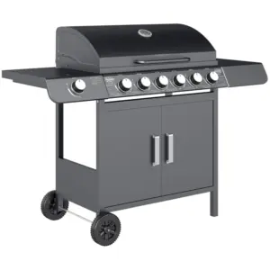 Best Seven-Burner Gas BBQ Grill - Grey