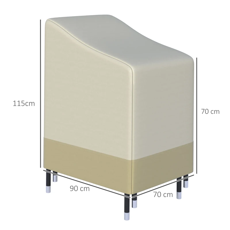 Best 600D Oxford Cloth Waterproof Furniture Cover Wicker Chairs Garden Patio Rattan Seat Outdoor Protector L70*W90*H115cm - Image 3