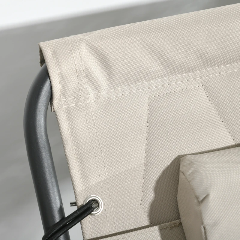 Best Set of Two Sun Loungers, with Five-Position Reclining Backs - Khaki - Image 8