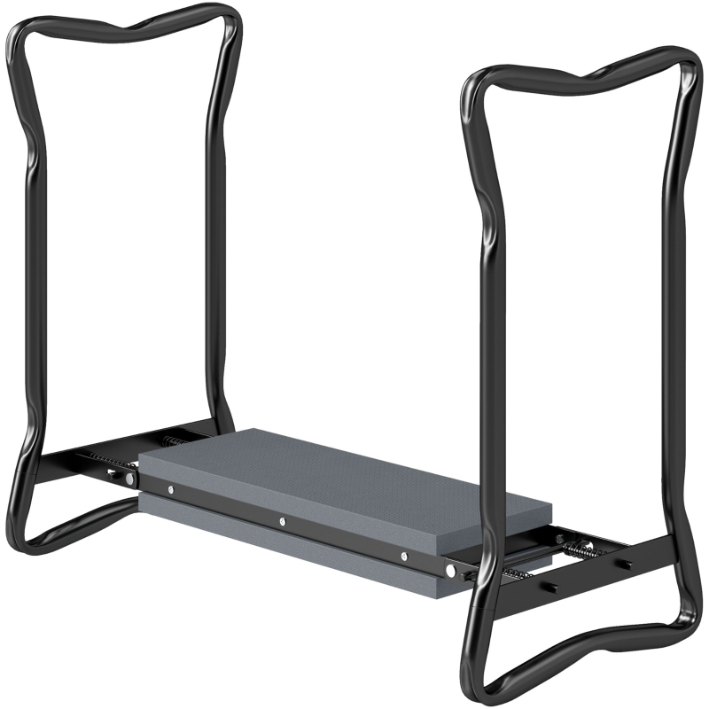 Best 2 In 1 Garden Kneeler Seat Kneeling Pad Support Bench Foldable Knee Protector, Grey - Image 11