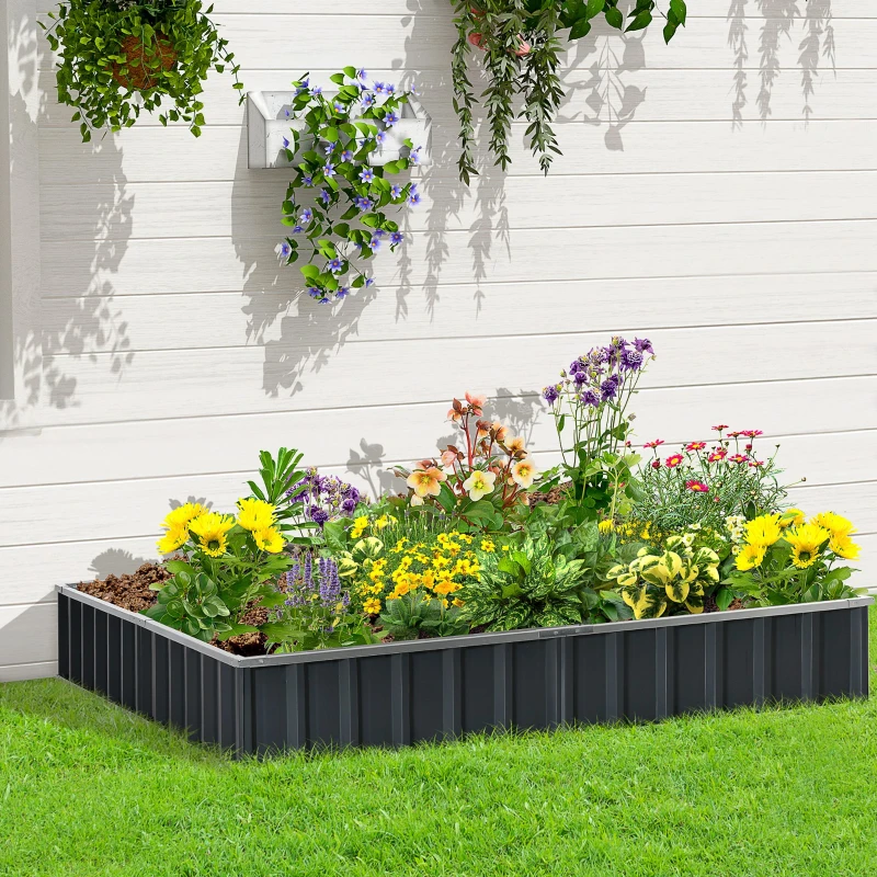 Best 645L Metal Raised Garden Bed, DIY Large Steel Planter Box, No Bottom w/ A Pairs of Glove for Backyard, Patio to Grow Vegetables, Herbs, and Flowers, 258cmx90cm - Image 2