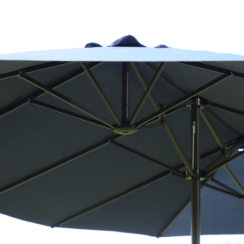 Best Double-side Umbrella Parasol, Φ2.7x4.6Wx2.4H m-Blue - Image 10
