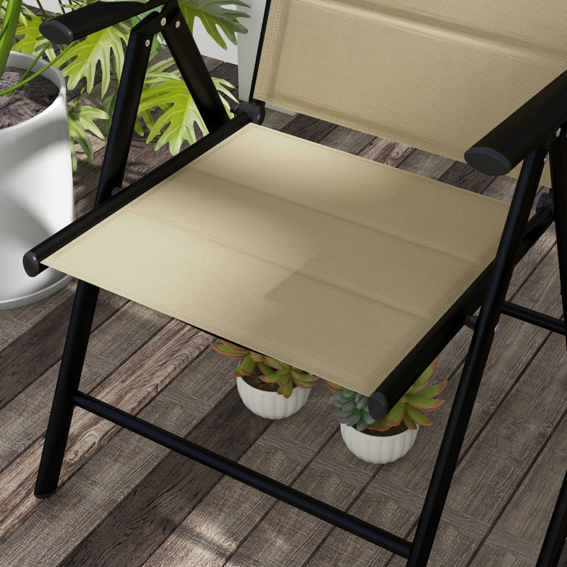 Best Set of Two Padded Garden Chairs - Khaki - Image 9