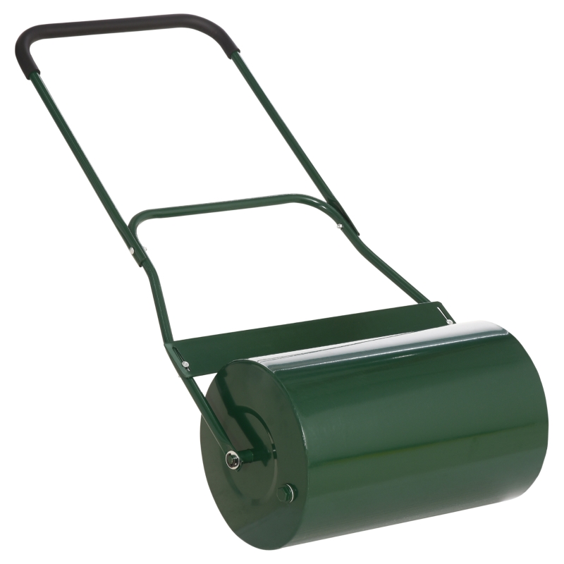 Best 40L Lawn Roller Drum Scraper Bar Collapsible Handle Water or Sand Filled Φ32cm Green - Image 11